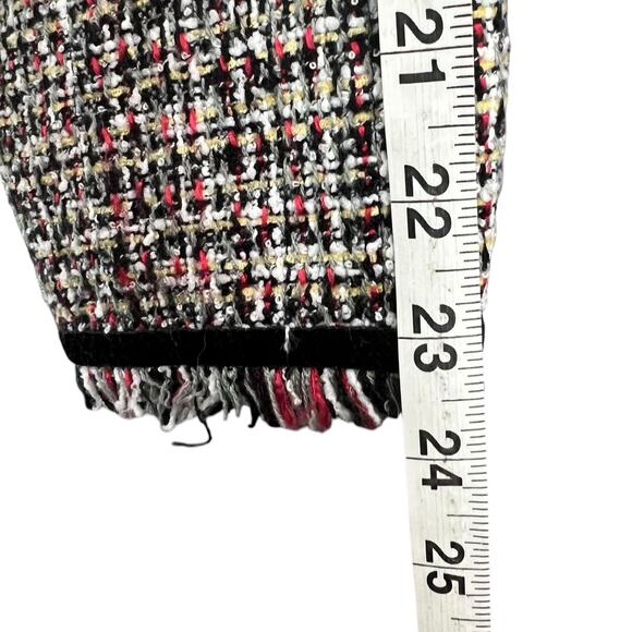 Bay Studio Reversible Blazer Jacket Womens 10 Tweed Floral Versatile Workwear - Picture 13 of 16